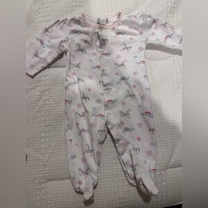 Kissy Kissy White and Pink Unicorn Baby Outfit